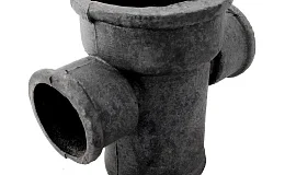 Крестовина чугун канализационная Ду 100х50х50х90гр б/н 1-плоскостная прямая ГОСТ 6942-98, DN 100