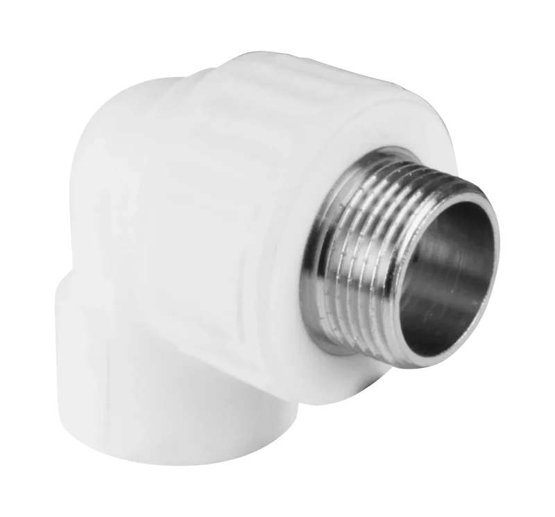 Угольник PP-R комбинированный белый НР Дн 25х3/4" VALFEX 10126025