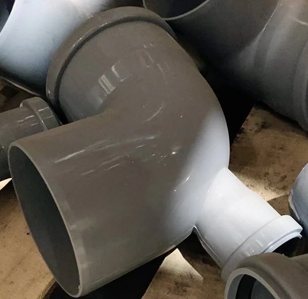 Отвод PP-H с выходом фронтально-тыльный серый Дн 110х50х87гр б/нап в/к VALFEX 23124150