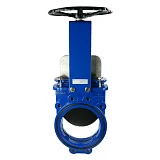 Задвижка шиберная ножевая двусторонняя чугун со штурвалом Ду50 Ру10 межфл, упл. NBR,, DN 50