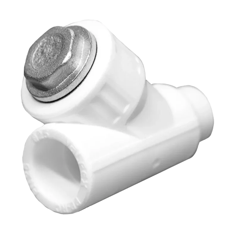 Фильтр PP-R сетчатый белый внутр/наруж пайка Дн 32х45гр VALFEX 10142032