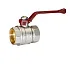 Кран шаровой латунный никель Temper Ду 40 (1 1/2”) PN25, ВН/ВН, рычаг 8840ВВР11225, DN 40