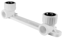 Планка PP-R монтажная белая ВР Дн 25х1/2" под смеситель с водорозетками VALFEX 10124025