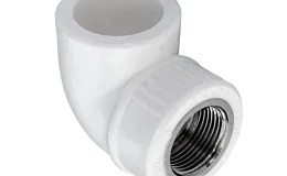 Угольник PP-R комбинированный белый ВР Дн 32x3/4" RTP (РосТурПласт) 10796