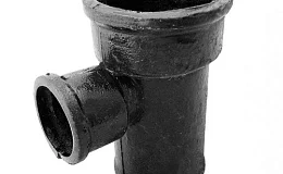 Тройник чугун канализационный Ду 150х100х90гр б/н прямой ГОСТ 6942-98, DN 150