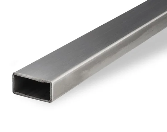 Трубы нержавеющие электросварные ЭСВ прямоугольные 60х30х1.5 шлиф имп ASTM A554, длина 6 м, марка AISI 201