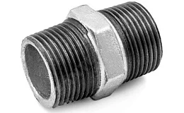 Ниппель прямой чугун оц Ду 15 (1/2") НР, DN 15, 1/2 дюйма