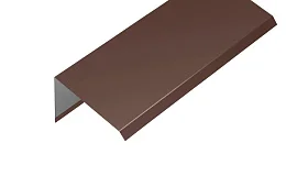 Планка торцевая 0,45x100x125x2000 RAL8017