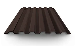 Профнастил окрашенный 0.45х1000х2000 RAL 8017, длина 2 м, профиль С21