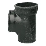 Тройник чугун канализационный Ду 50х50х90гр б/н прямой ГОСТ 6942-98, DN 50