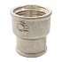 Муфта латунь никель переходная Ду 32х25 (1 1/4"х1") ВР/ВР VALFEX VF.240.N.114.100, DN 32