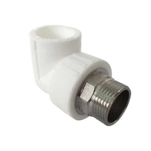 Угольник PP-R комбинированный под ключ белый НР Дн 40x1 1/4" RTP (РосТурПласт) 31115