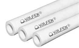 Труба PP-R белая Дн 20х1,9 Ру10 SDR11 Т<20С L=4м VALFEX 10103020