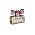 Кран шаровой латунный никель Temper Ду 20 (3/4”) PN40, ВН/ВН, бабочка 8820ВВБ3440, DN 20, 3/4 дюйма
