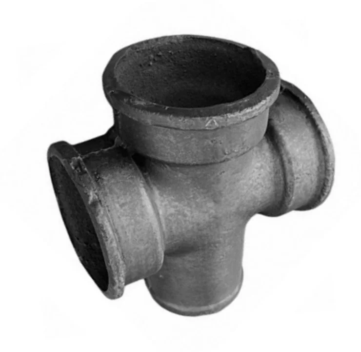 Крестовина чугун канализационная Ду 50х50х50х90гр б/н 1-плоскостная прямая ГОСТ 6942-98, DN 50