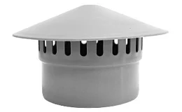 Зонт PP-H вентиляционный серый Дн 50 б/нап VALFEX 26106050