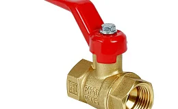 Кран шаровой латунь 11Б27фт1М Ду20 Ру40 ВР рычаг VALFEX VF.214.LR1.034.N/P59, DN 20, 3/4 дюйма