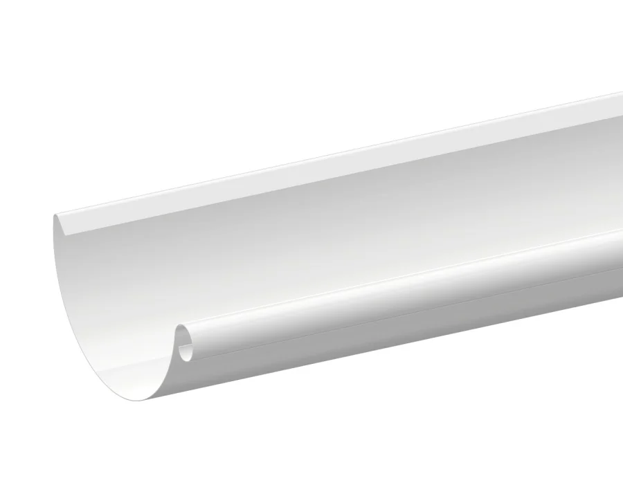 125/100 Желоб водосточный полукруглый 3000мм RAL9003