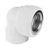 Угольник PP-R комбинированный белый ВР Дн 20х1/2" VALFEX 10125020