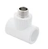 Тройник PP-R комбинированный белый НР Дн 20x3/4" RTP (РосТурПласт) 10754