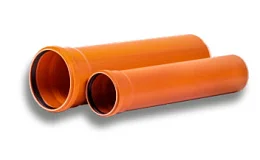 Труба НПВХ с раструбом коричневая Дн 110х3,2 б/нап L=0,56м в/к SN4 Хемкор 1491055