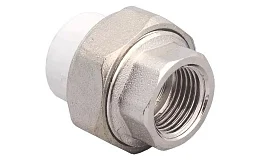 Муфта PP-R комбинированная разъемная белая ВР Дн 25x1" RTP (РосТурПласт) 10617