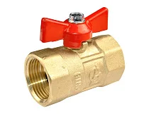 Кран шаровой латунь Практик 130 Ду20 Ру16 ВР бабочка ГАЛЛОП 103254, DN 20, 3/4 дюйма
