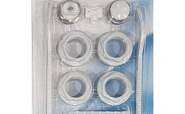 Комплект монтажный 1/2" для алюм и биметал радиаторов 11 предметов с 2-мя кронштейн (в блистере)