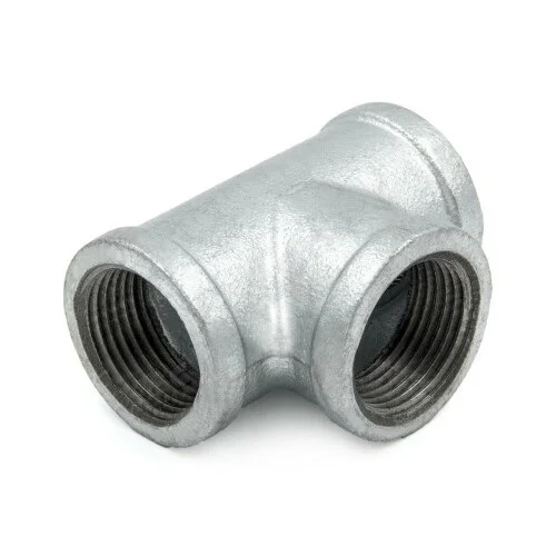 Тройник прямой чугун оц Ду 15 (1/2") ВР/ВР, DN 15, 1/2 дюйма