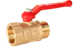 Кран шаровой латунь Практик 121 Ду20 Ру16 ВР/НР рычаг ГАЛЛОП 0103270, DN 20, 3/4 дюйма