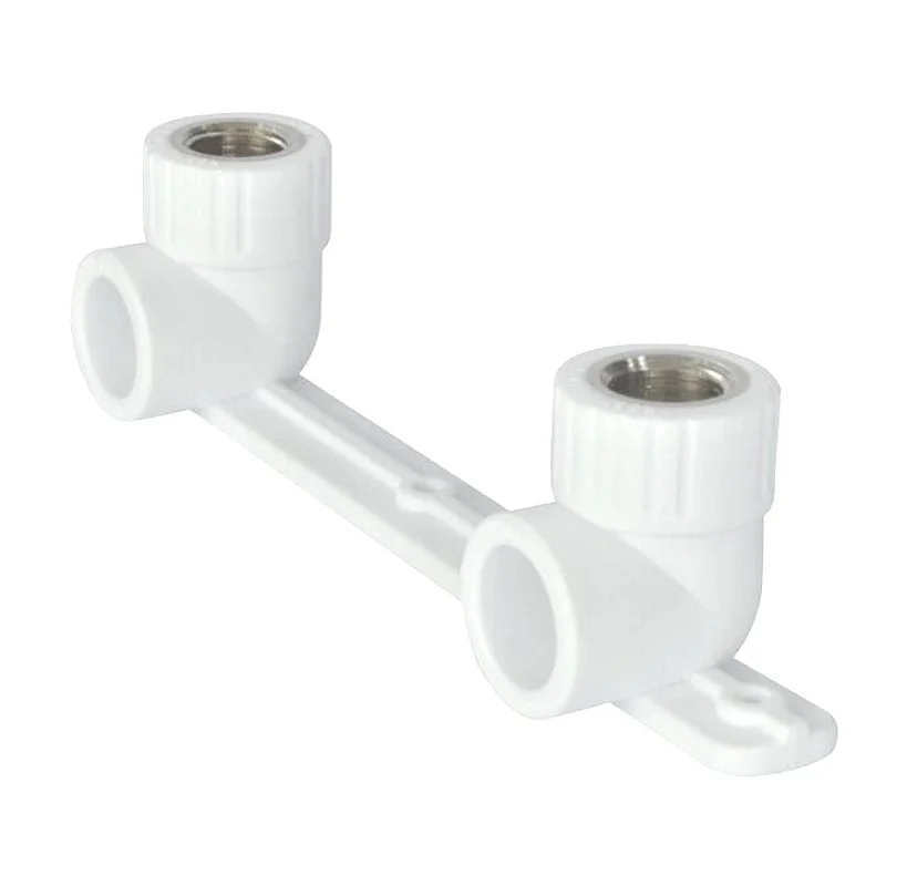 Планка PP-R монтажная белая ВР Дн 25x1/2" Ру25 под смеситель с водорозетками RTP (РосТурПласт) 10702