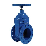 Задвижка чугунная тип МЗВ 30ч39р Ду100 Ру16  120C открытая гайка, DN 100