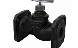 Клапан запорный чугунный 15кч19п Ду25 Ру16 фланцевый, DN 25, 1 дюйм