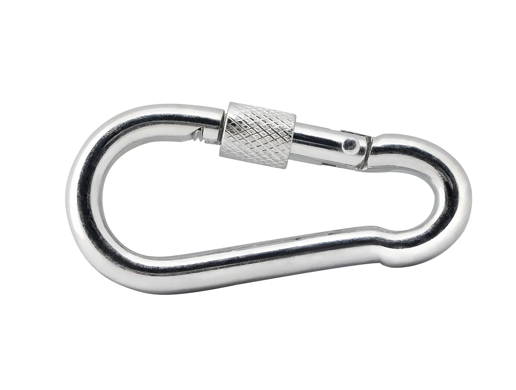 Карабин 11 оцинк. с фиксатором