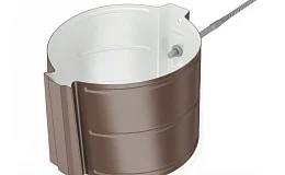 185/150 Держатель трубы D150 универсальный RAL8017