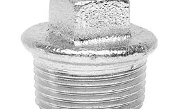 Заглушка чугун оц Ду 15 (1/2") НР, DN 15, 1/2 дюйма