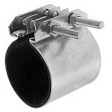 Хомут ремонтный односторонний сталь оц Краб Ду 40 (Дн 45-53) L=70мм Сансфера 17005, DN 40