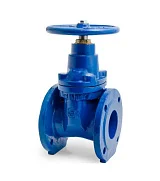 Задвижка чугун аналог МЗВ обрезиненный клин Ду 100 Ру16 до +75C фл Завод им Гаджиева, DN 100