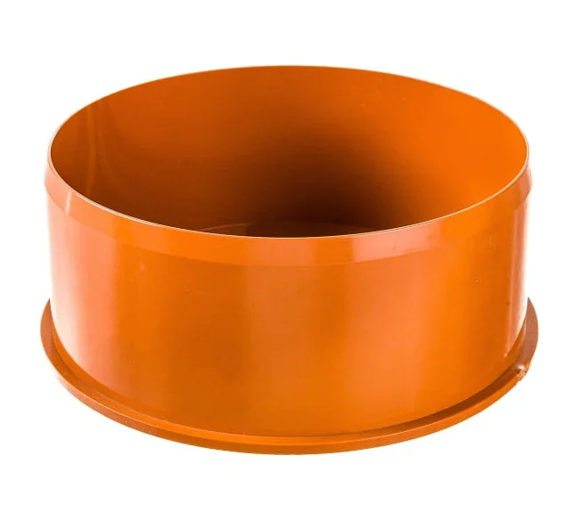 Заглушка НПВХ коричневая Дн 160 б/нап Хемкор 2490210