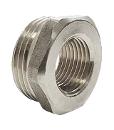 Футорка латунь никель Ду 25х20 (1"х3/4") НР/ВР Valfex VF.581.N.100.034, DN 25, 1 дюйм