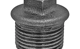 Заглушка чугун Ду 15 (1/2") НР, DN 15, 1/2 дюйма