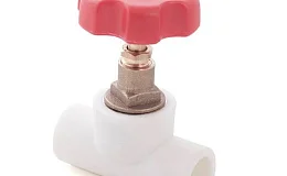 Клапан (вентиль) PP-R запорный белый внутренняя пайка Дн 20x90гр RTP (РосТурПласт) 10524