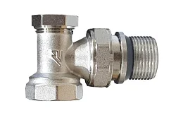Клапан запорный радиаторный угловой с уплотнительным кольцом 3/4 MC THERMA Q