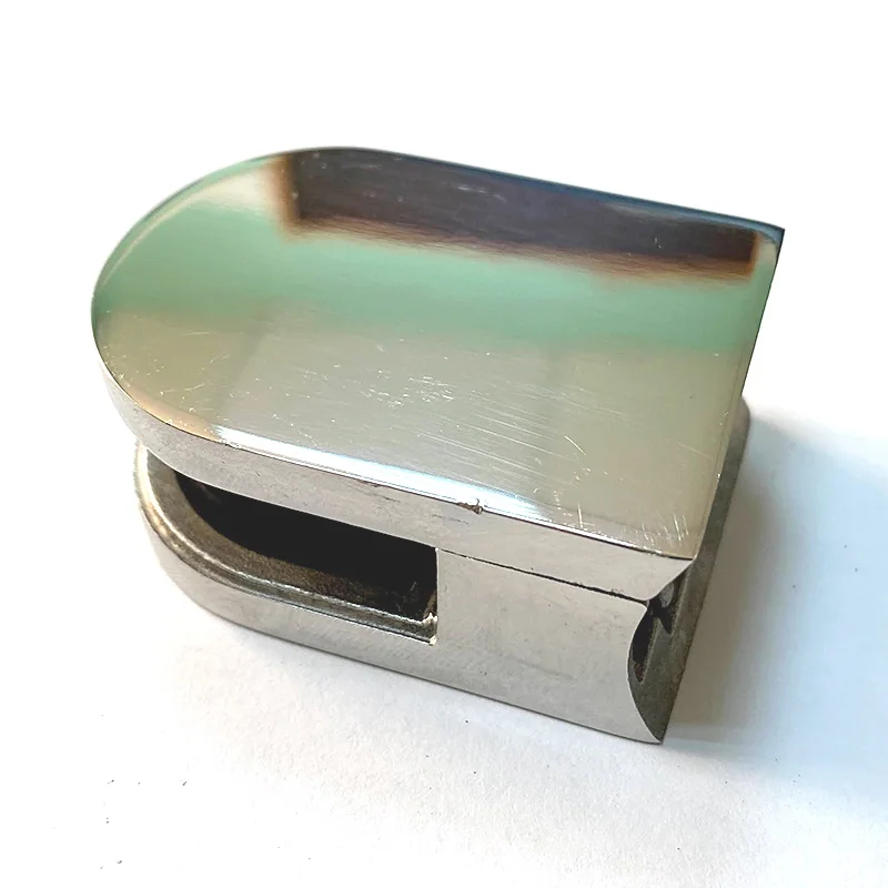 Стеклодержатель для трубы 38 (8мм) AISI 304 63x45х27 зеркало