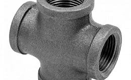 Крест прямой чугун Ду 25 (1") ВР/ВР, DN 25, 1 дюйм