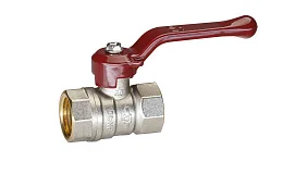 Кран шаровой латунный никель Temper Ду 15 (1/2”) PN40, ВН/ВН, рычаг 8815ВВР1240, DN 15, 1/2 дюйма