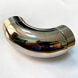 Отвод поручня AISI 304 50.8х1.5х125 со вставками, 90гр. (зеркало)