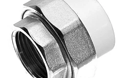 Муфта PP-R комбинированная разъемная белая ВР Дн 25х1" VALFEX 10155225