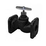 Клапан запорный чугунный 15кч19п Ду50 Ру16 фланцевый, DN 50