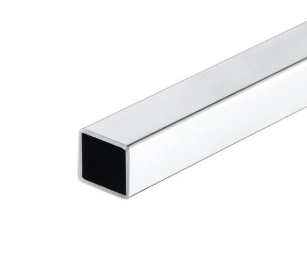 Трубы нержавеющие электросварные ЭСВ квадратные 40х2 зерк имп ASTM A554, длина 6 м, марка AISI 304 (08Х18Н10)